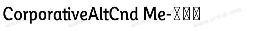 CorporativeAltCnd Me字体转换 CorporativeAltCnd Me字体转换